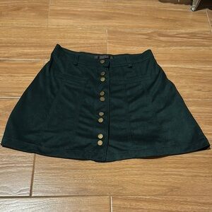 Zara Black A-Line Mini Skirt